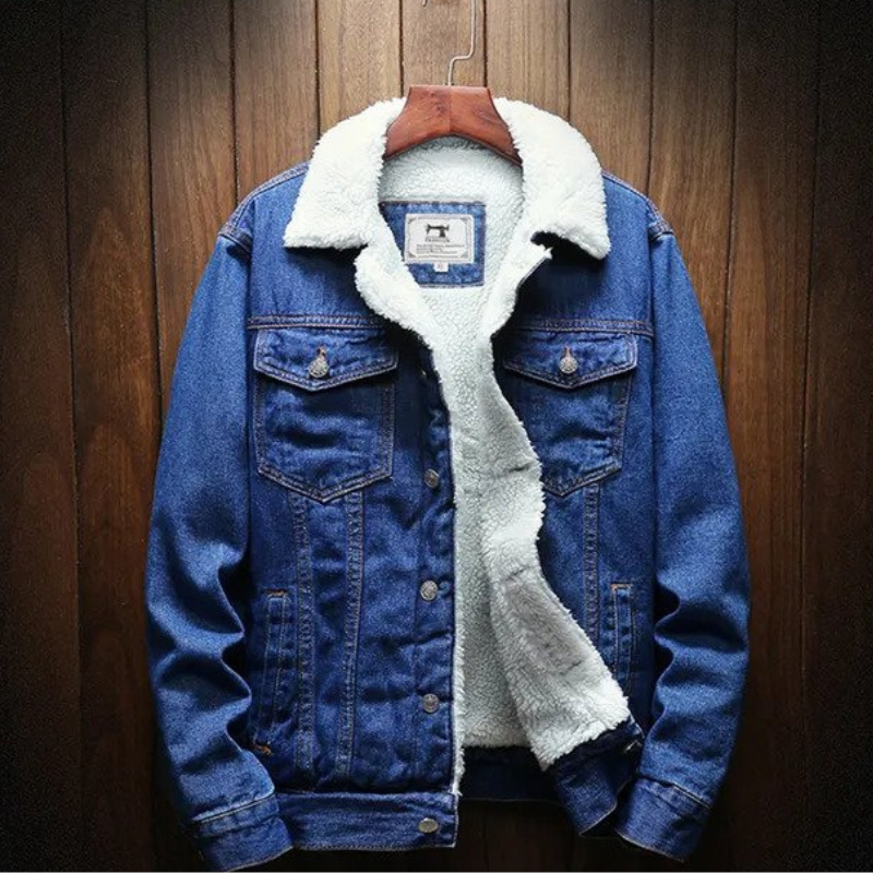 Essentials Jeansjacke | Winterjacke für Männer mit Fleecefutter
