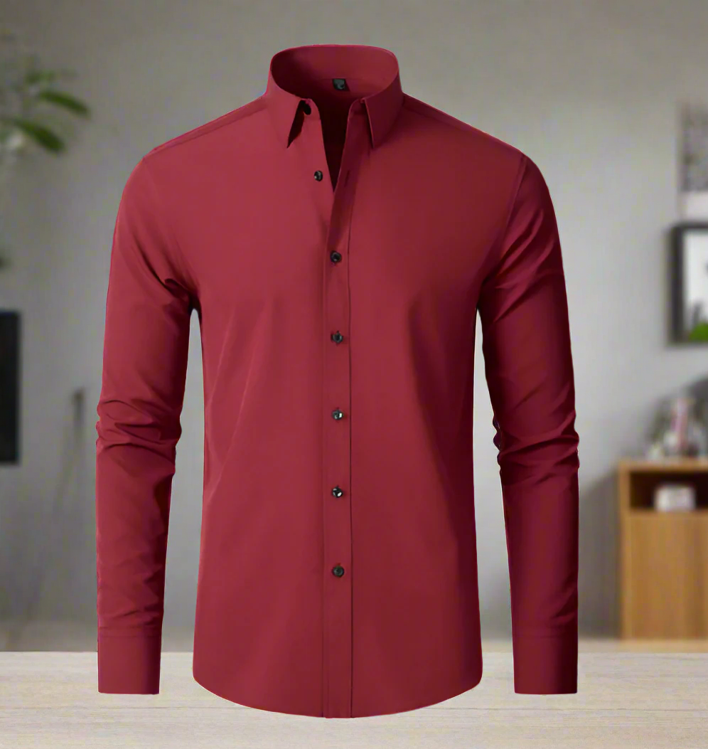 Herren Businesshemd Slim Fit Bügelfrei Baumwolle – Rendano