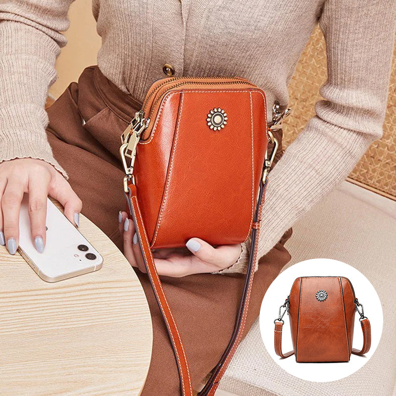 Vera™ - Stilvolle Mini-Umhängetasche aus weichem Leder