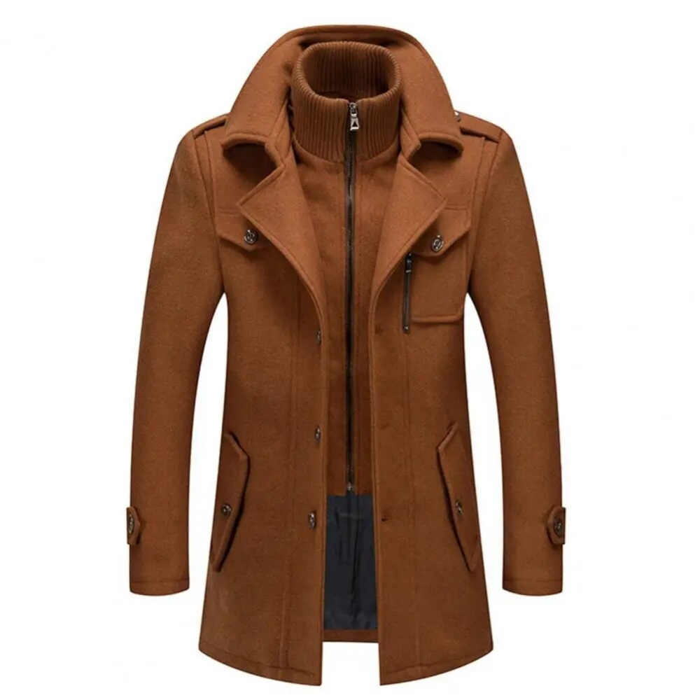 Modische Doppelkragenjacke für Männer