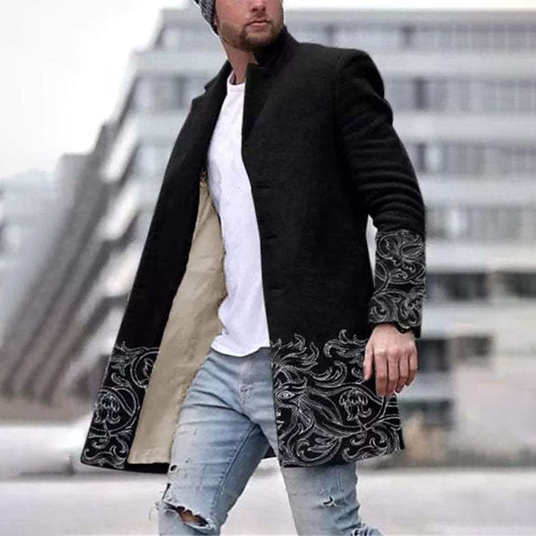 Modische Herrenjacke mit einzigartigem Muster
