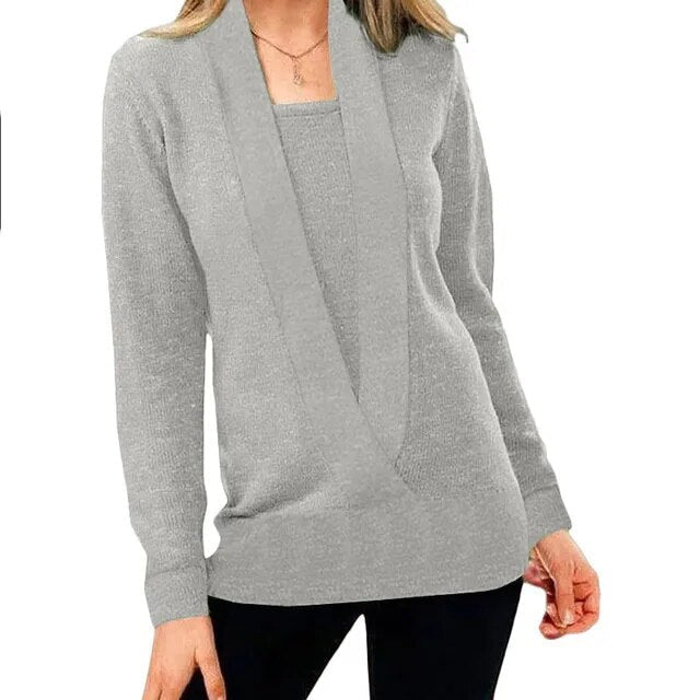 Femininer High-Stretch-Sweater für Damen – Dovilyn