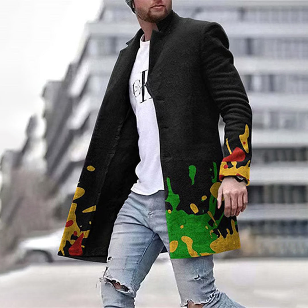 Modische Herrenjacke mit einzigartigem Muster