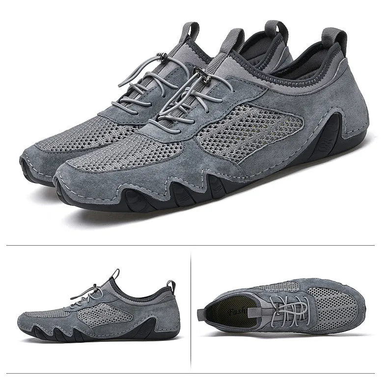 Graue orthopädische Herrenschuhe - Jayden