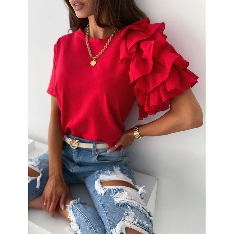 Damen-Bluse mit elegantem Schnitt für Büro und Alltag – Emilia