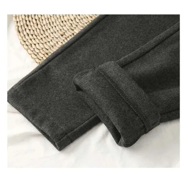 Aprikosenfarbene Wollhose - Mila