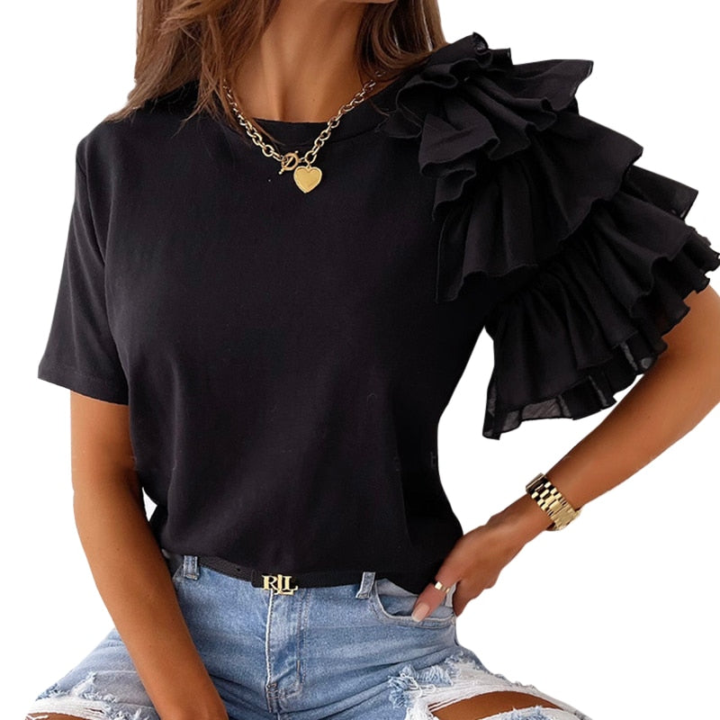 Damen-Bluse mit elegantem Schnitt für Büro und Alltag – Emilia