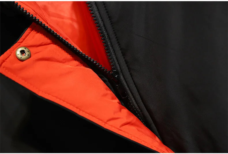 Lange wattierte Winterjacke mit Kapuze – Helena