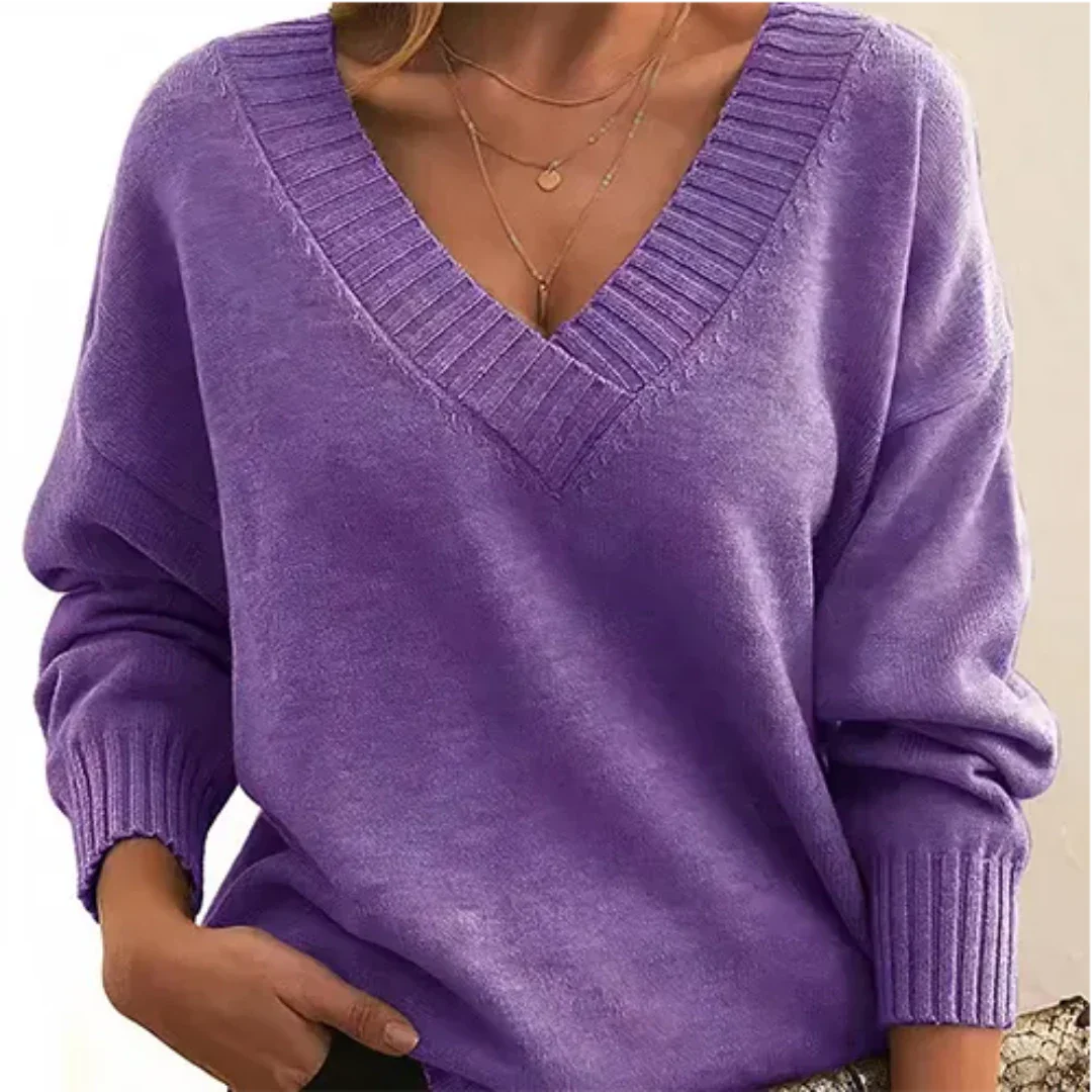 Hadlee | Damen V-Ausschnitt Pullover | Warme