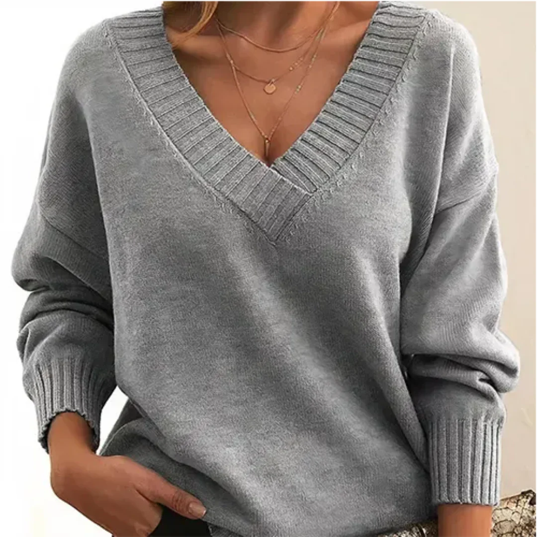Hadlee | Damen V-Ausschnitt Pullover | Warme