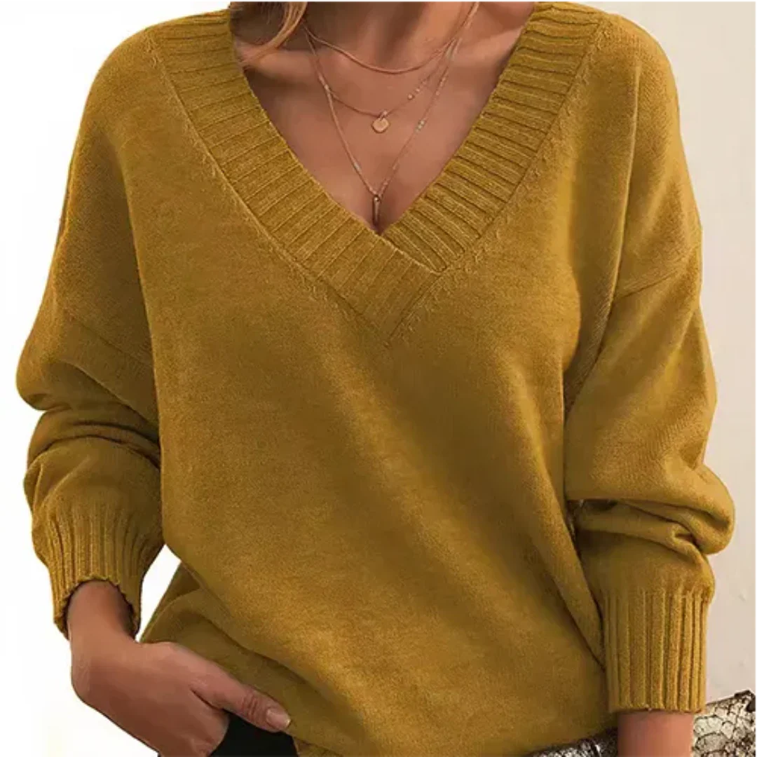 Hadlee | Damen V-Ausschnitt Pullover | Warme