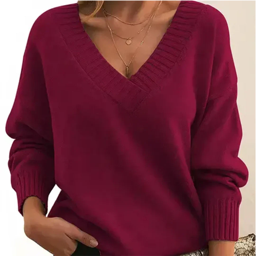 Hadlee | Damen V-Ausschnitt Pullover | Warme