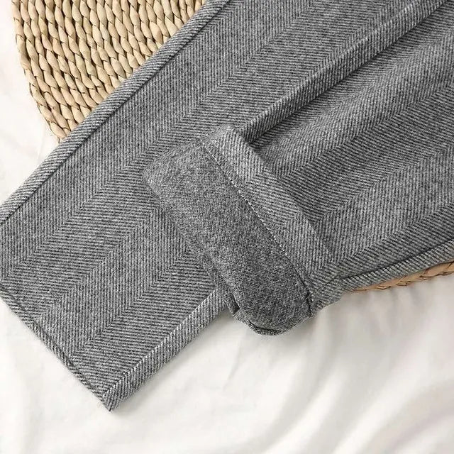 Aprikosenfarbene Wollhose - Mila