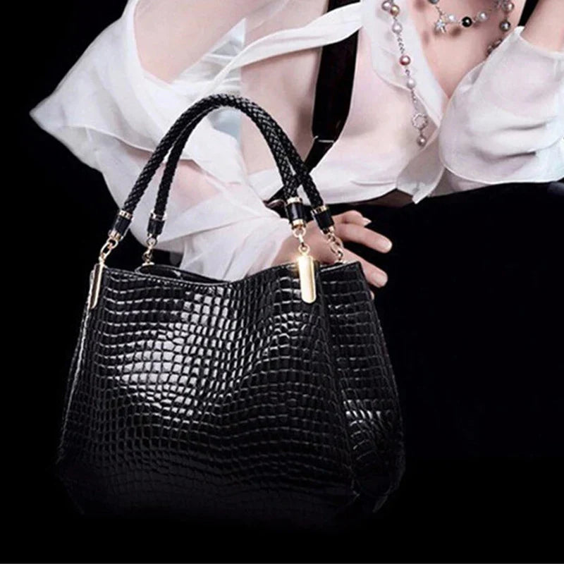 Tessa™ - Stilvolle Handtasche mit Krokodilmuster