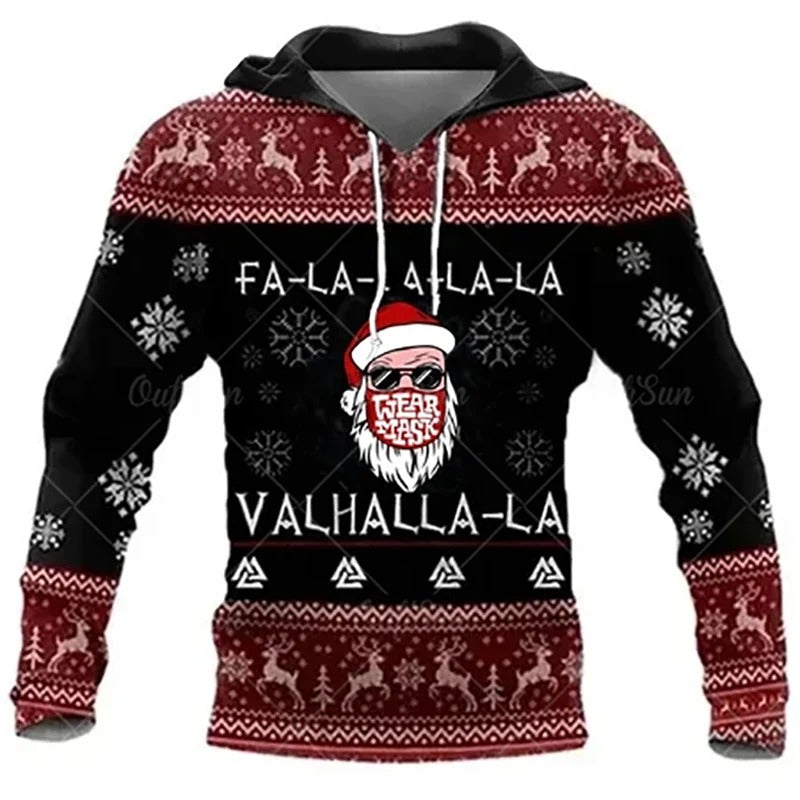 Weihnachts Winter-Kapuzenjacke für Männer