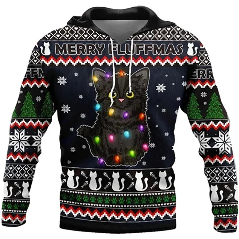 Weihnachts Winter-Kapuzenjacke für Männer
