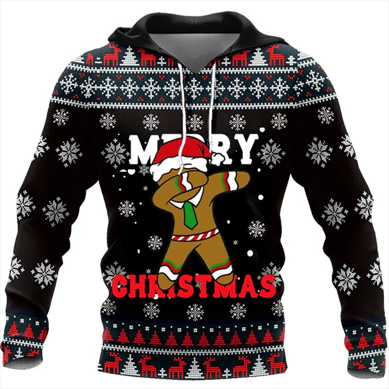 Weihnachts Winter-Kapuzenjacke für Männer