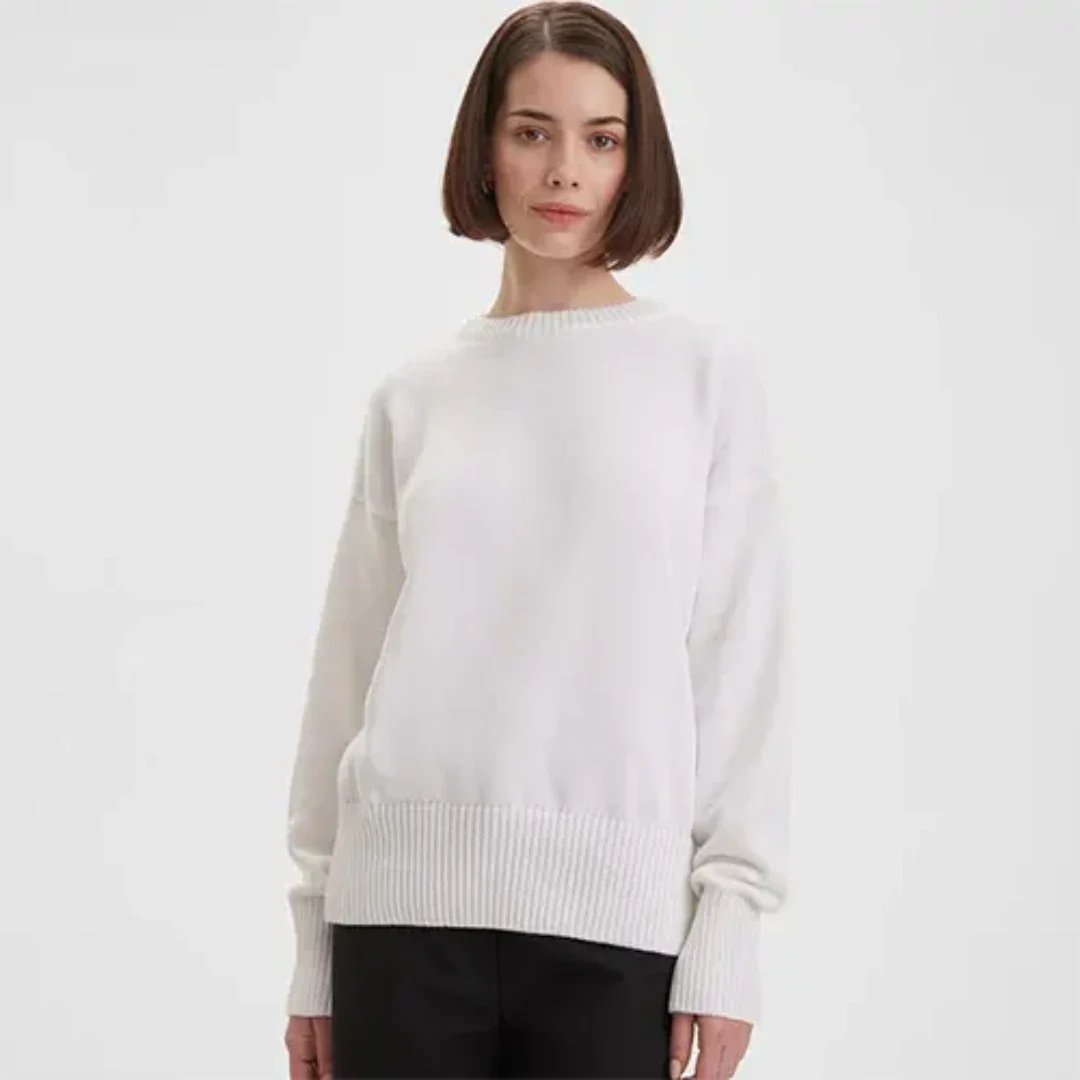 Isavina | Damen Winter Rundhalsausschnitt Pullover | Warme