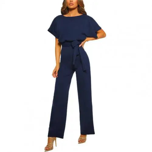 Vira - Eleganter Apricotfarbener Jumpsuit