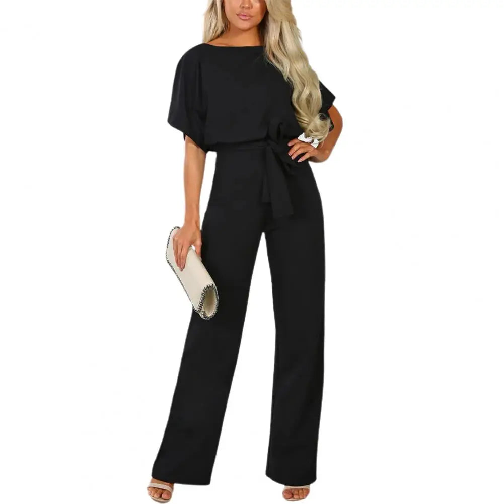 Vira - Eleganter Apricotfarbener Jumpsuit