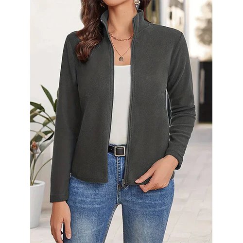Kyrano | Damen Lässige Strickjacke | Reißverschluss