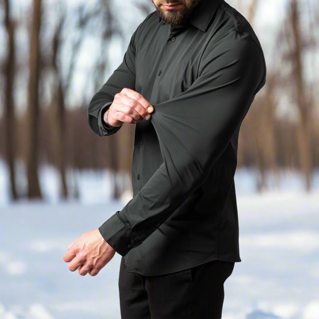 Herren Businesshemd Slim Fit Bügelfrei Baumwolle – Rendano