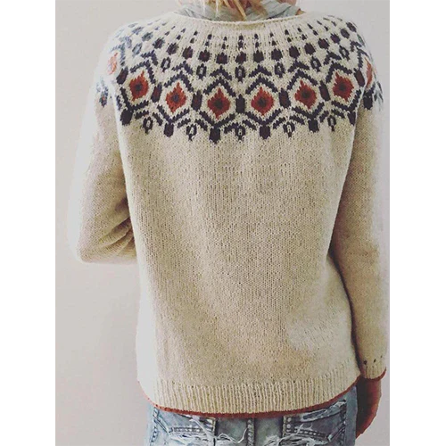 Malayahim | Damen Warme Strick Pullover | Langarm