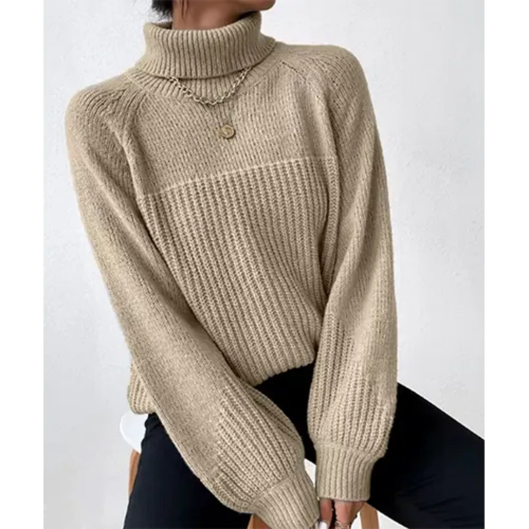 Mazie | Damen Langarm Rollkragen Pullover | Winter