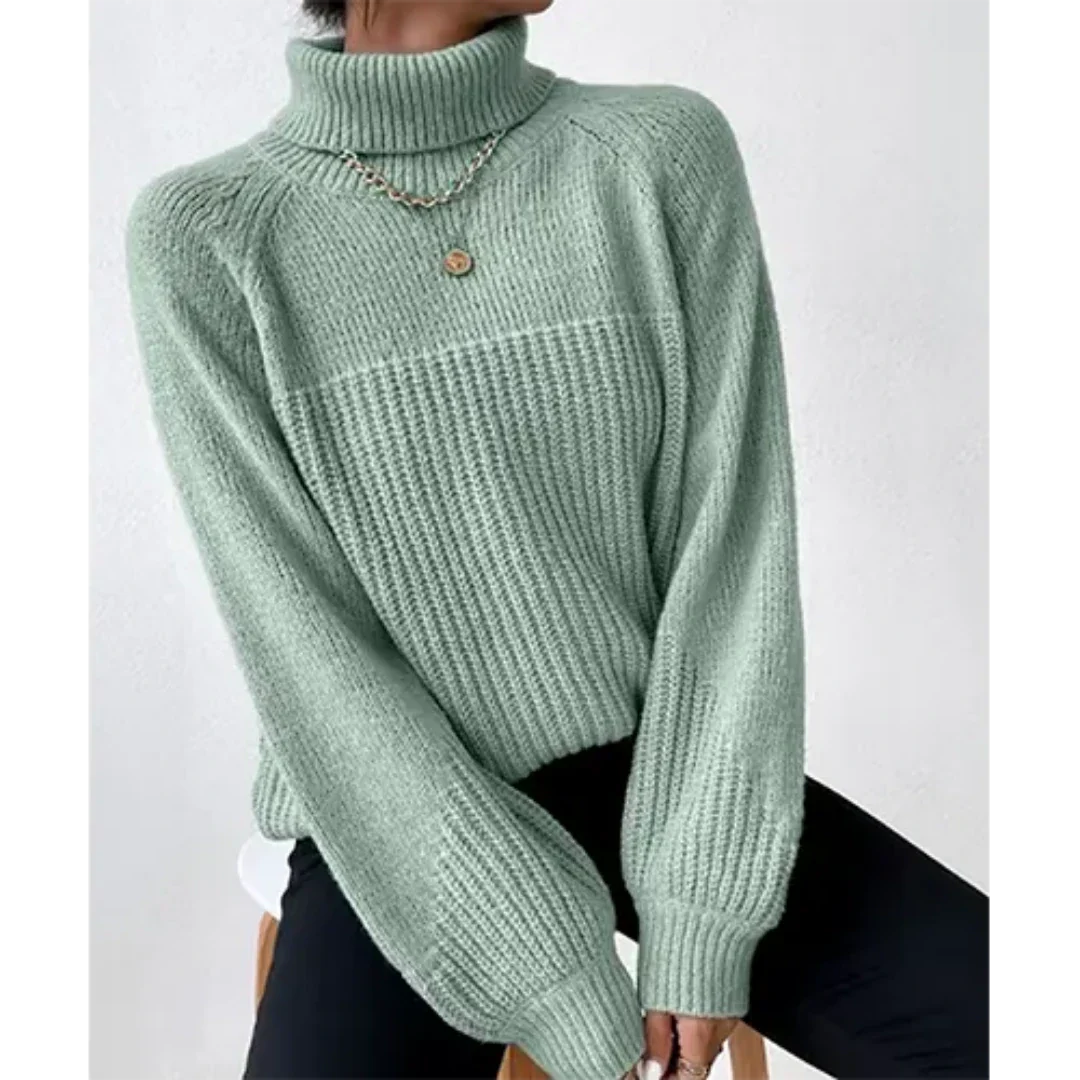 Mazie | Damen Langarm Rollkragen Pullover | Winter
