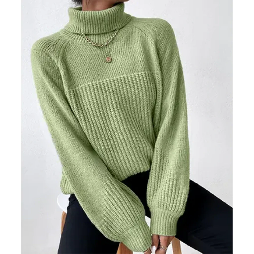 Mazie | Damen Langarm Rollkragen Pullover | Winter