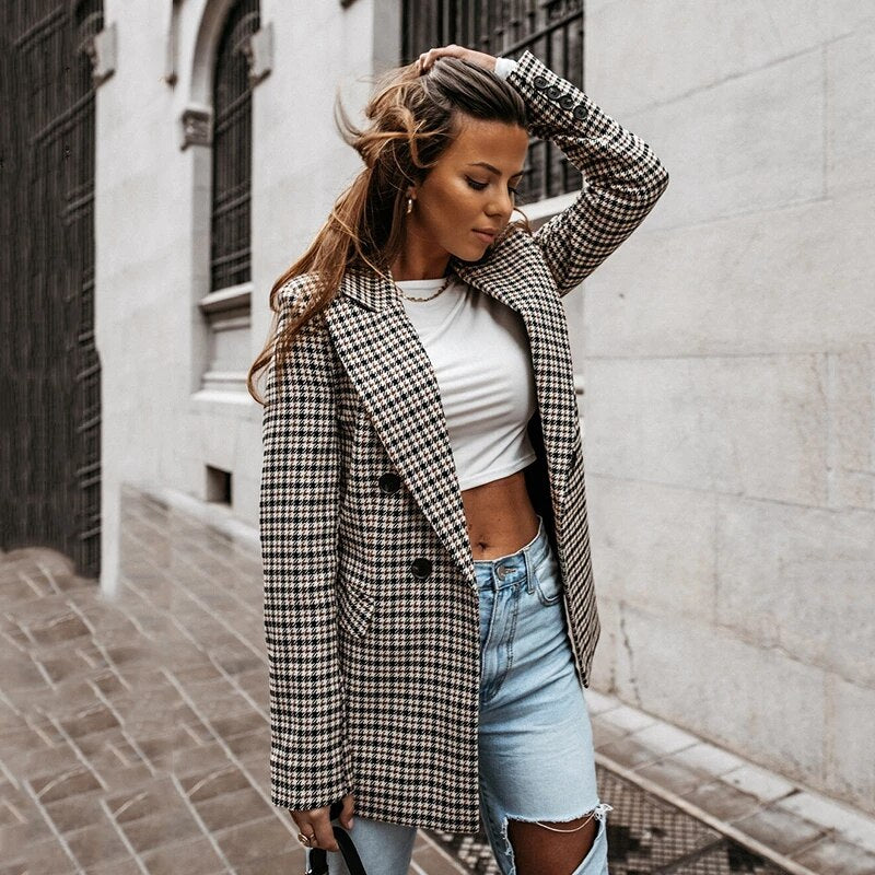 Blazer mit Karomuster