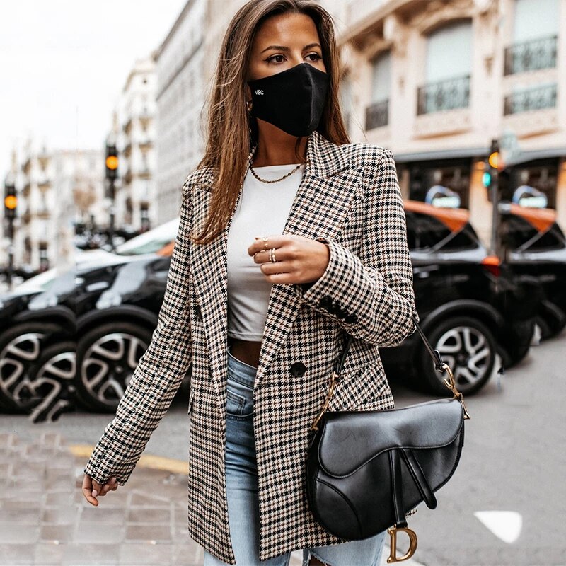 Blazer mit Karomuster
