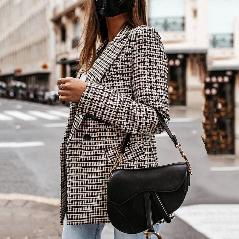 Blazer mit Karomuster