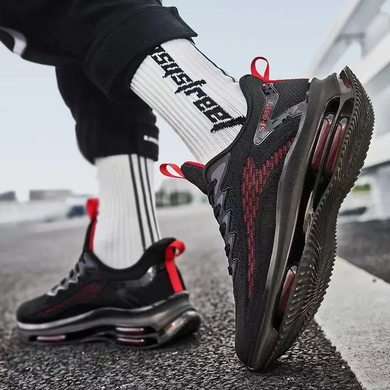Bequemer, orthopädisch Belüftungs-Sneaker mit doppeltem Luftkissen