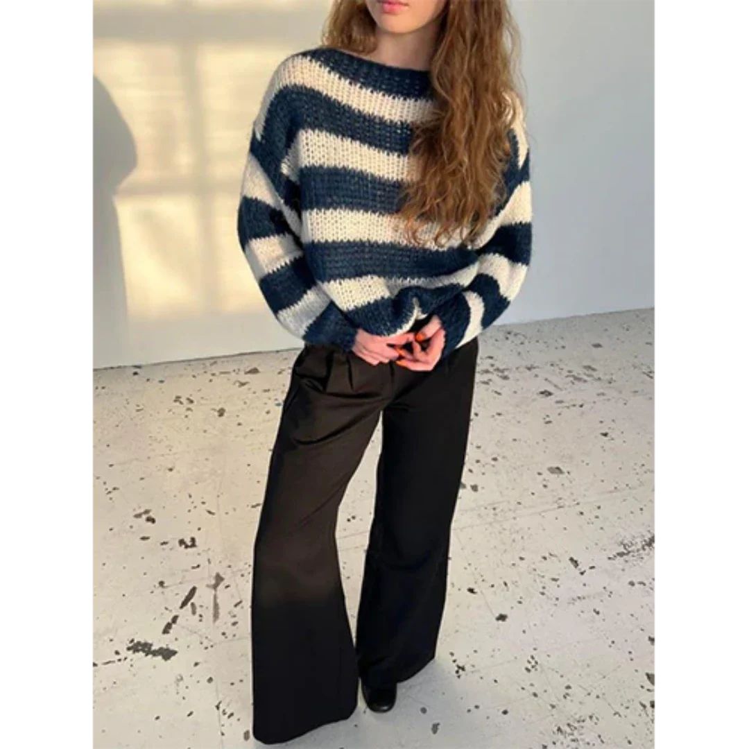 Nyramin | Damen Warme Winter Pullover | Langarm
