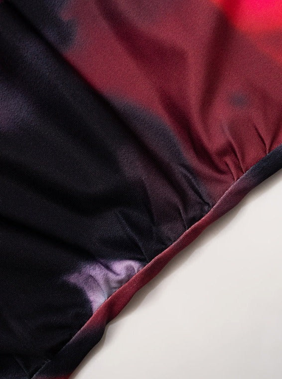 Mini-Tube-Kleid mit abstraktem Print