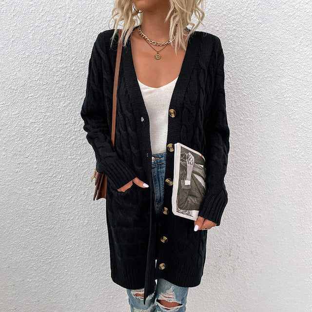 Lässige Strickjacke