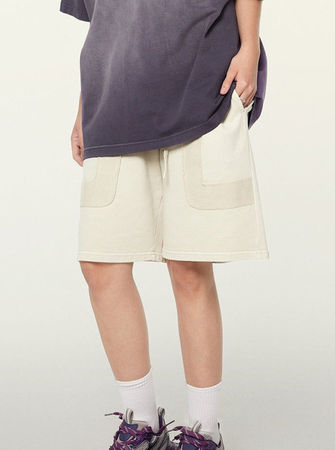 Beige Retro Street Modische Shorts