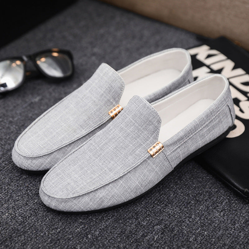 Beige Orthopädische Canvas Loafer - Leon