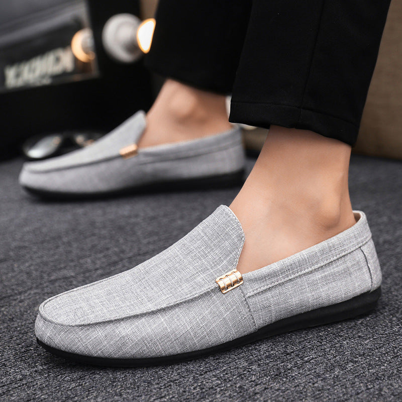 Beige Orthopädische Canvas Loafer - Leon