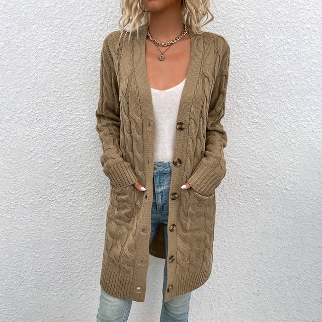 Lässige Strickjacke