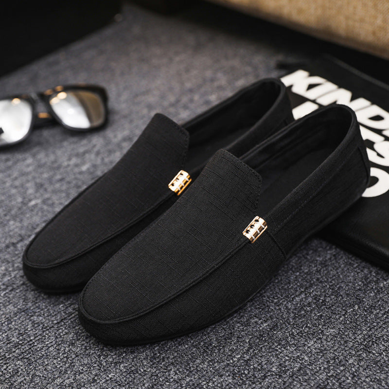 Beige Orthopädische Canvas Loafer - Leon