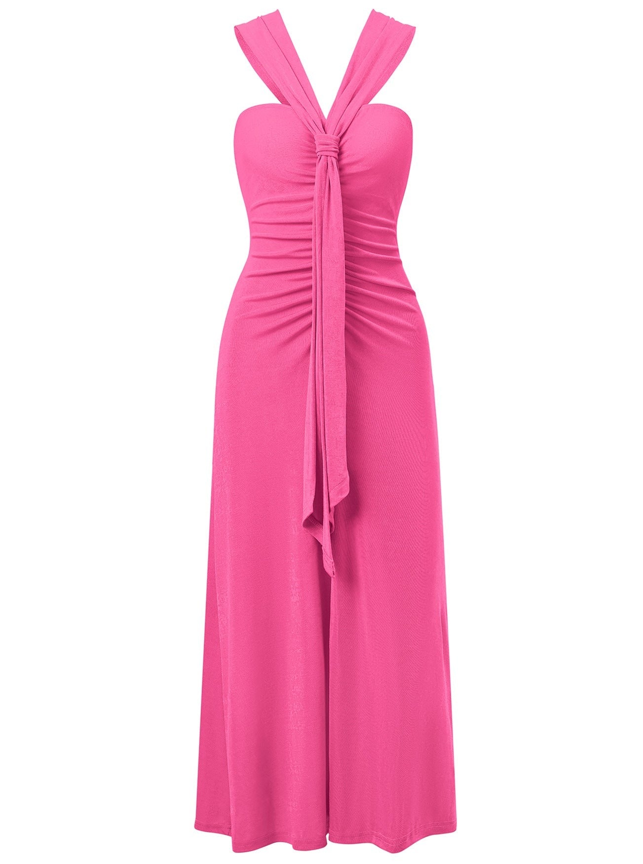 Trägerloses Plissee-Midikleid im Vintage-Stil