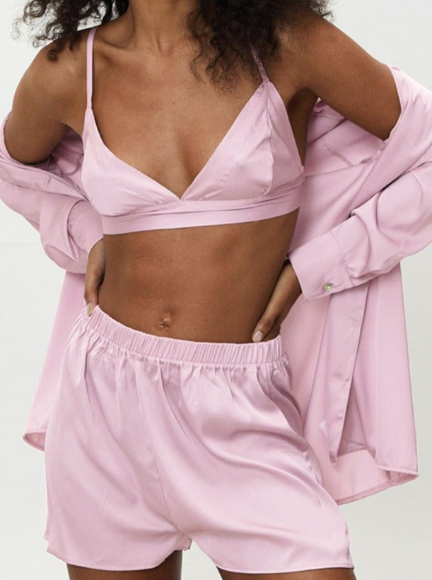 Drei Sets Elegantes Sommernachtwäsche für Damen