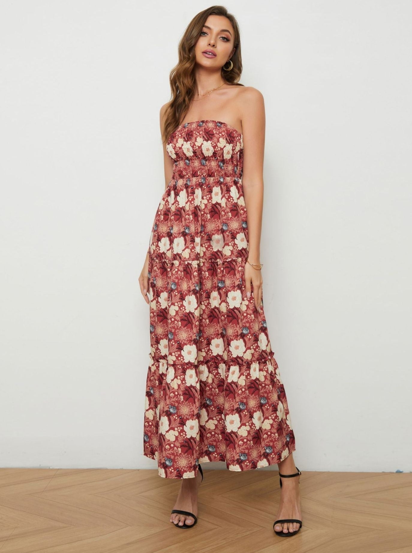 Elegantes rückenfreies Tube-Wickelkleid mit Bustier-Ausschnitt