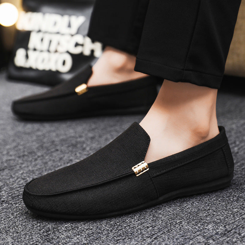 Beige Orthopädische Canvas Loafer - Leon