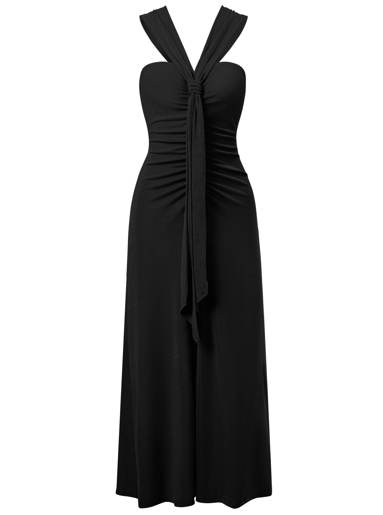 Trägerloses Plissee-Midikleid im Vintage-Stil