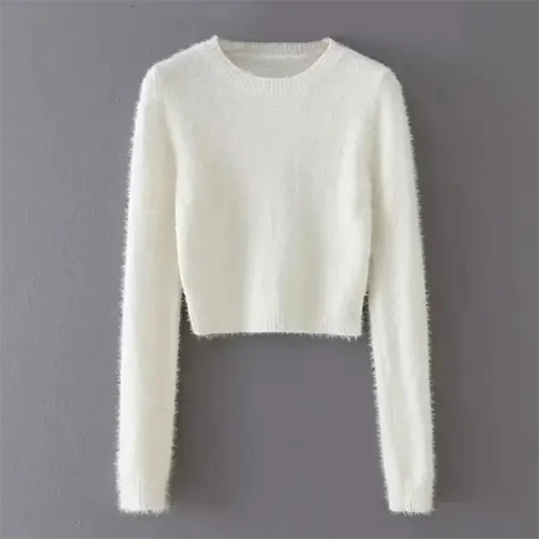 Odesana | Damen Winter Langarm Strick Pullover | Warme