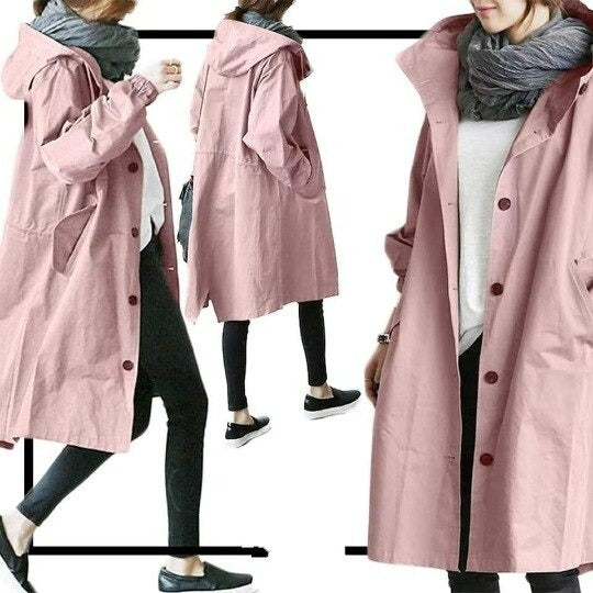 Odell™ | Schicker lässiger Trenchcoat mit Kapuze für Damen