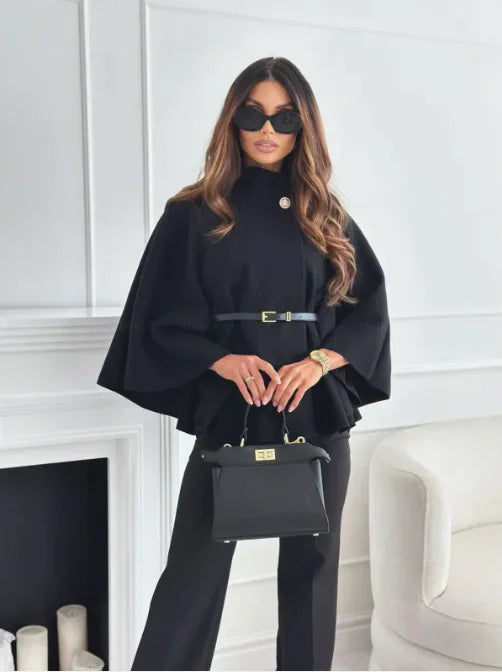 Damen-Wollmantel mit tailliertem Schnitt für Winter – Sophia